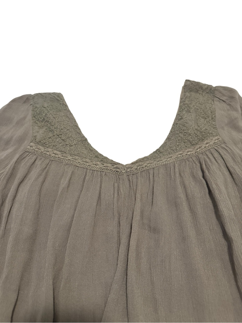 NWOT Free People Boho Ombre Long-Sleeve Peasant Top - Picture 6 of 6
